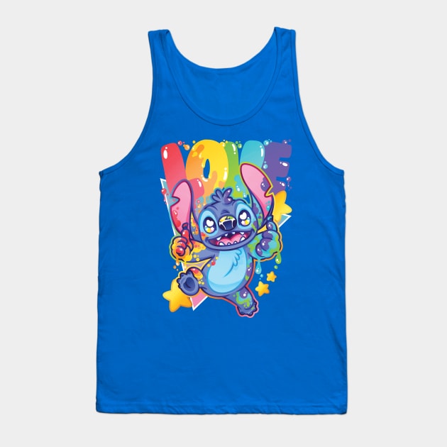 Alien Says Love! Tank Top by GillesBone